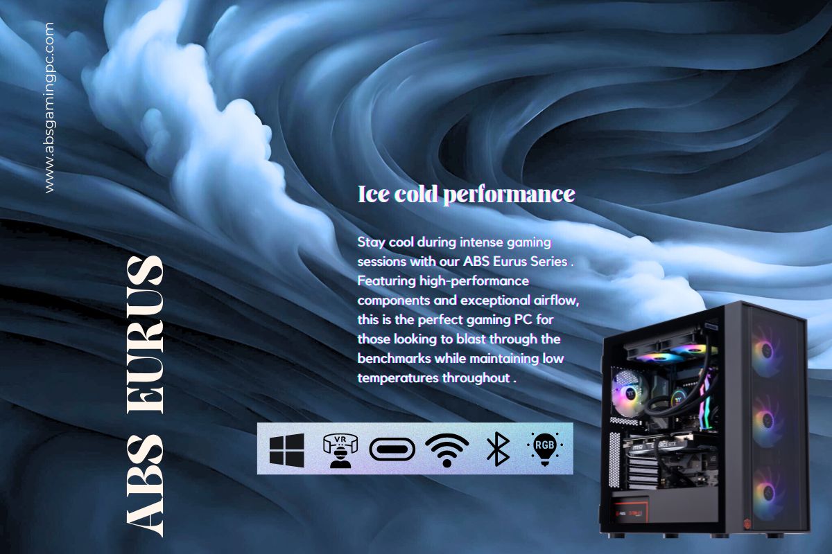 ABS Eurus Aqua Gaming PC Windows 11 Home Intel Core Ultra 9 285K 1 